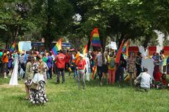 Tirana Pride 2019 vibrant parade with people celebrating LGBTQ+ diversity