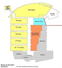 Ground floor map of Grenoble Museum
