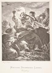 Wernyhora sketch by Jan Matejko, graphic from late 19th century Poland