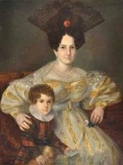 Portrait of Andrés D. Ugarte and his son