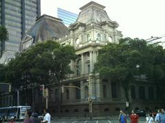 Facade of Museu Nacional de Belas Artes in Rio de Janeiro