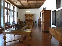 Exterior view of Museum zu Allerheiligen in Schaffhausen, historic building with traditional architecture