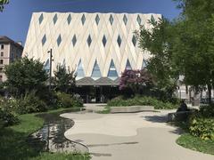 Exterior view of Musée d'ethnographie de Genève building in August 2018