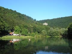 Jakubovo lake on the Punkva river in Moravian Karst