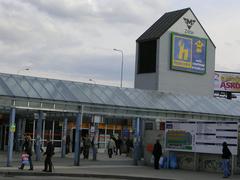Zličín metro station exterior in Prague Czech Republic