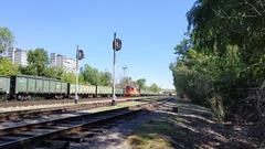RZD ChME3 locomotive at Obmennaya station