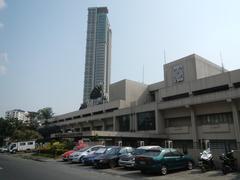 ABS-CBN Broadcasting Center and Eugenio Lopez Jr. Communications Center in Quezon City with surrounding roads and landmarks