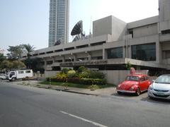 ABS-CBN Broadcasting Center in Barangays of Quezon City with surrounding landmarks and streets