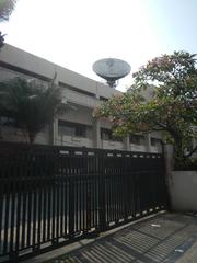 Aerial view of ABS-CBN Broadcasting Center and Eugenio Lopez Jr. Communications Center in Quezon City near Mother Ignacia Avenue and Sgt. Esguerra Avenue