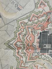 Detailed 1794 map section of Neipurt-Front bastions and fortifications of Festung Lëtzebuerg