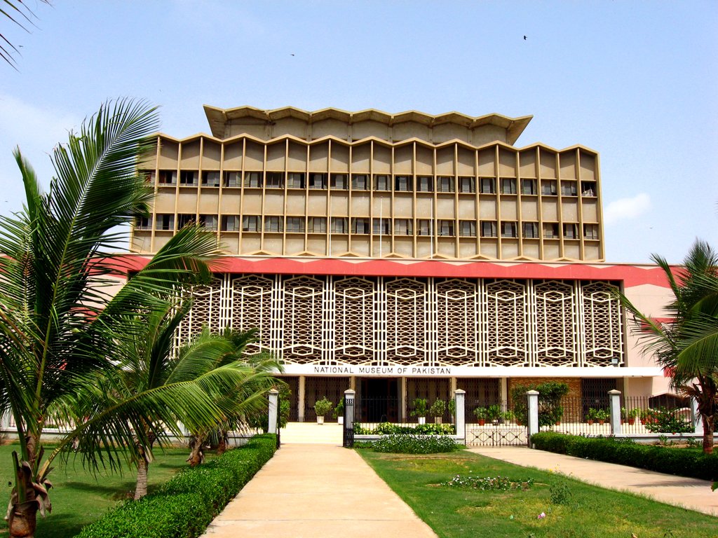 National Museum of Pakistan building in Karachi with clear sky