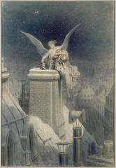 The Night of Christmas by Gustave Doré ink and gouache artwork