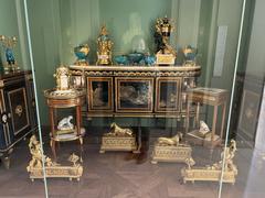 Furniture displayed in the Louvre Museum