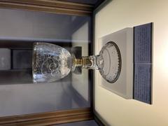 Crystal rock chalice displayed at the Louvre Museum