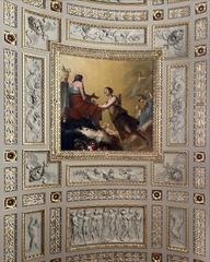 Louvre Museum ceiling fresco with detailed classical artwork