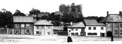 Nytorget square facing east with Sofia Church under construction in the background, 1904-1905