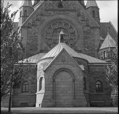Eastern facade and apse of Sofia Church in Stockholm