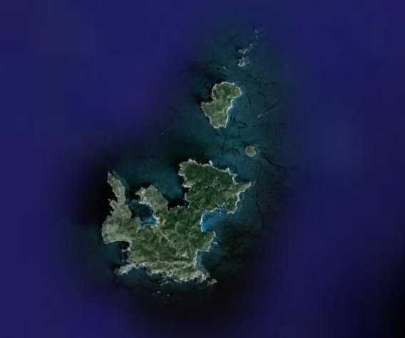 Satellite image of Cabrera Archipelago National Park in the Balearic Islands, Spain