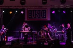 The War and Treaty musical group performing on stage at Aviano Air Base
