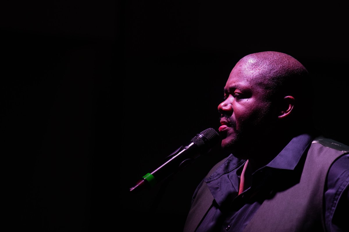 Michael Trotter Jr. singing with The War and Treaty at Aviano Air Base concert