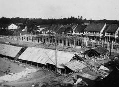 Batavia's Kota railway station under construction in 1928