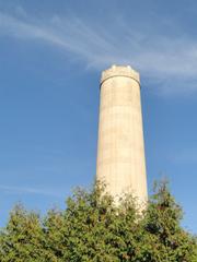Smoke stack at Nelson-Atkins Museum of Art in Kansas City Missouri