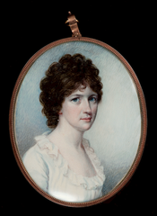Portrait of Mary Ann Smith by Edward Greene Malbone, watercolor on ivory, 1802