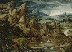 Penitent Saint Jerome in Landscape by Master of the Female Half-Lengths