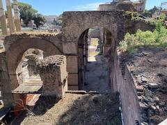 View of Roman Forum with Basilica Argentaria in the background