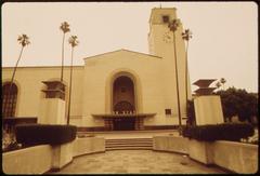 Exterior view of Los Angeles Union Passenger Terminal built for the 1932 Summer Olympics