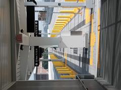 Newly-completed El Monte Busway platform at Patsaouras Transit Plaza in November 2020