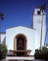 Clock and observation tower at Los Angeles Union Passenger Terminal
