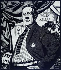 Portrait of Soviet actor Nikolay Monakhov in 1926