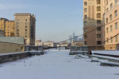 Smolensky Metro Bridge over the river in Smolensk city