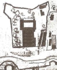 Monastery of Barefoot Carmelites architectural plan fragment
