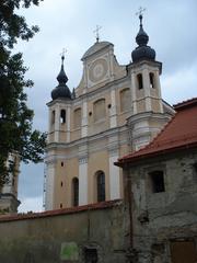 View of Church of St. Michael courtyard in Vilnius