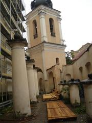Church of St. Michael in Vilnius courtyard with historic architecture