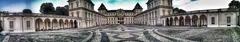 Panoramic front view of Castello del Valentino in Turin