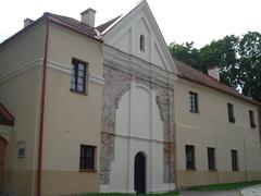 Monastery of Bonifratri in Vilnius with historic architecture and clear blue sky