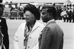 Queen Juliana of the Netherlands and President Ziaur Rahman arriving at Schiphol Airport in 1979