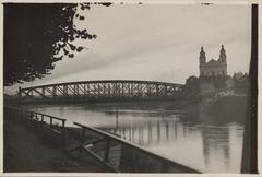Green Bridge over Vilnia River in Vilnius