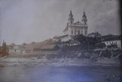 Historical Vilnius Vialla-Śnipiški with Jesuit St. Raphael Church 1915-18