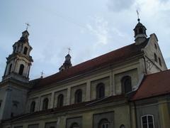Northern facade of the Church of St Raphael the Archangel in Vilnius