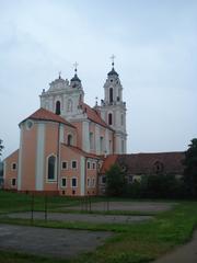 St. Catherine's Church in Vilnius, Lithuania with gothic architecture and intricate details