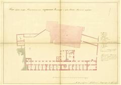 Historical map of Vilnius featuring the Church of Our Lady of Consolation and Saint Augustine and the Augustinian monastery