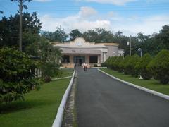 Saint Michael the Archangel Chapel in Fort Bonifacio, Taguig City with Heroes Memorial Gate and Libingan ng Mga Bayani signage