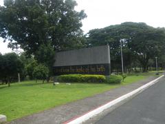 Libingan ng Mga Bayani Heroes Memorial Gate entrance with signage at Fort Bonifacio Taguig City
