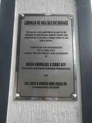 Saint Michael the Archangel Chapel at Fort Bonifacio, Taguig City with Heroes' Cemetery signage and monuments