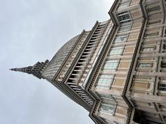 La Mole Antonelliana in Turin with clear blue sky