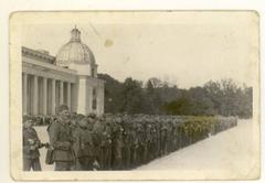 Unit of Ostlegionen soldiers in Vilnius during World War II